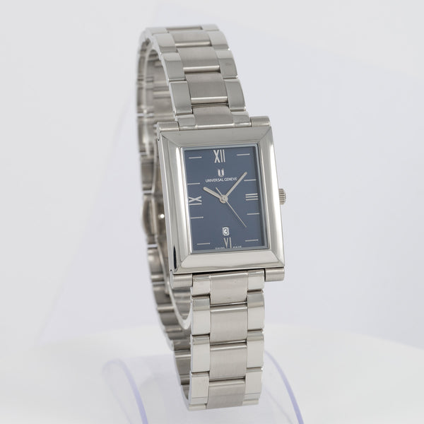 Universal Geneve Quartz Steel Blue Dial Ref: 845.225
