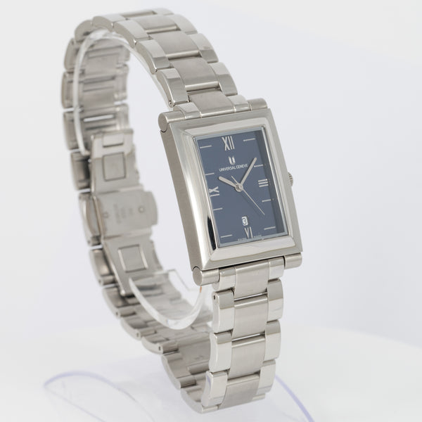 Universal Geneve Quartz Steel Blue Dial Ref: 845.225
