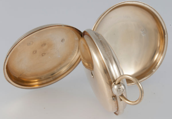 J. Carswell Pocket Watch Silver Case Enamel Year 1871