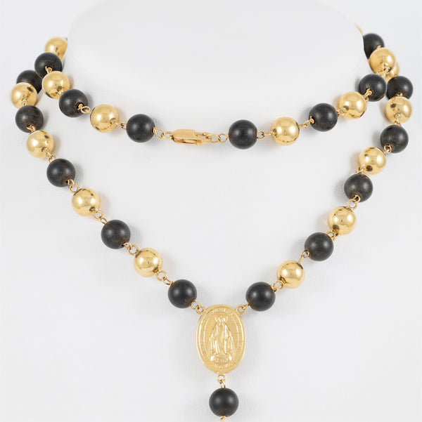 Rosario de oro 18k 750
