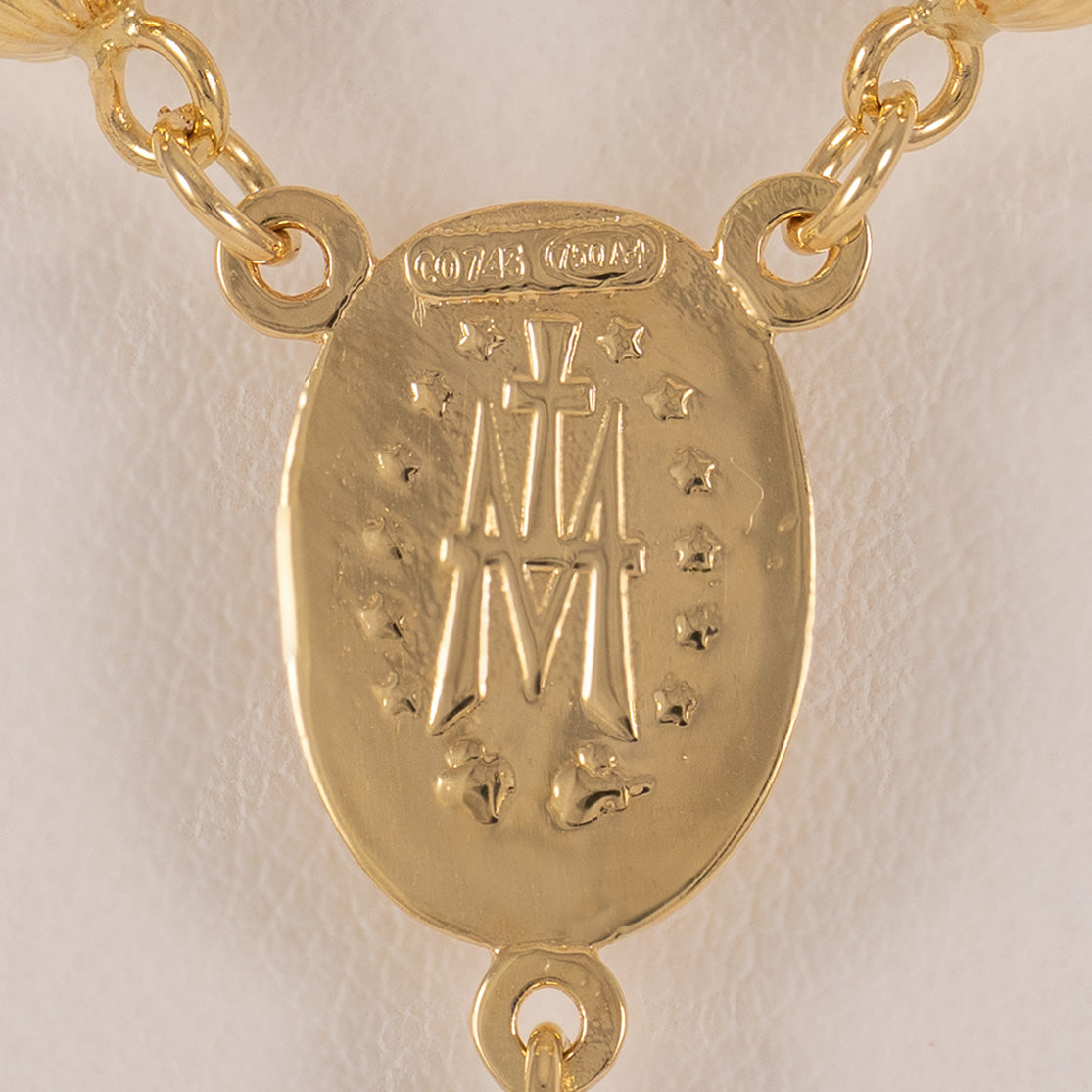 Rosario de oro 18k 750