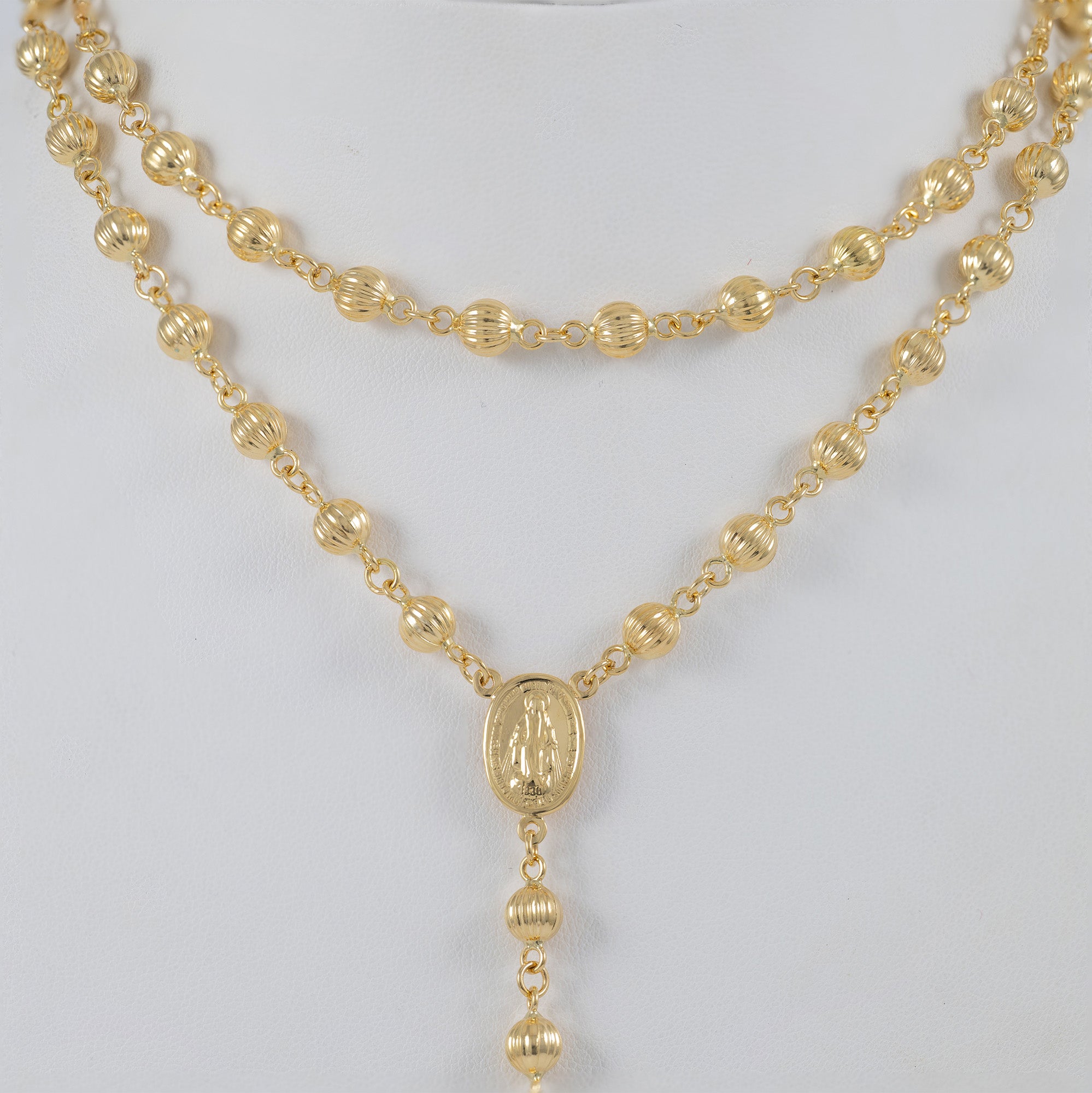 Rosario de oro 18k 750