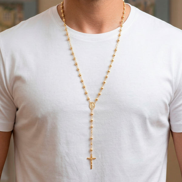 Rosario de oro 18k 750