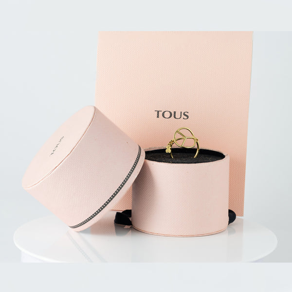 Anillo Tous Plata 925 Vermeil Símbolo de la Paz