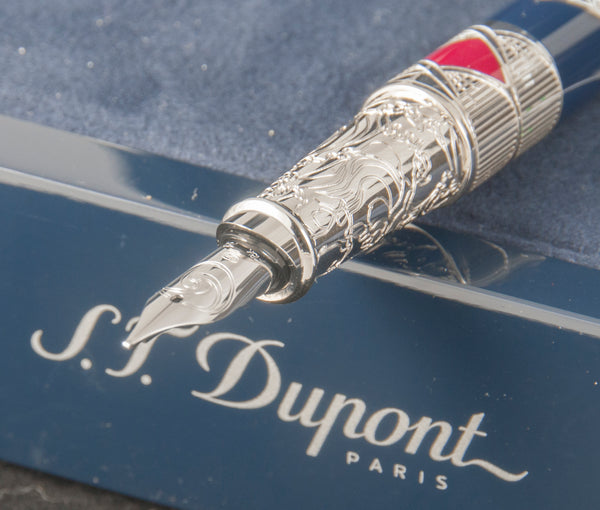 S.T. Dupont Samourai Large Neo-Classique Fountain Pen Limited Edition Nib 18k Gold