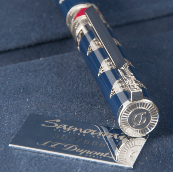 S.T. Dupont Samourai Large Neo-Classique Fountain Pen Limited Edition Nib 18k Gold