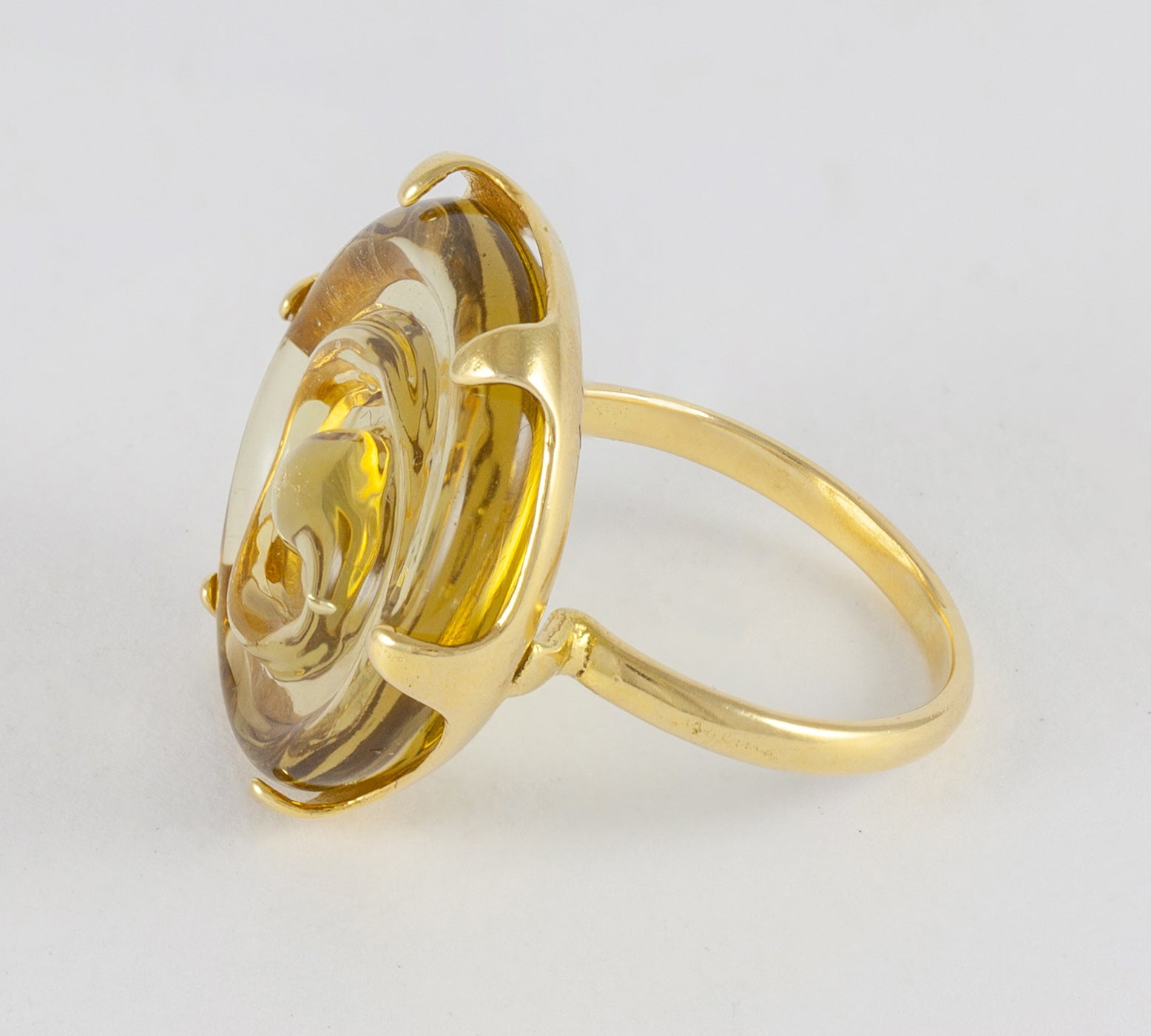 Anillo Tous en oro amarillo 18k con cristal de Murano - Mayka Jewels