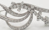 Broche años 40 en oro blanco 18k con diamantes 1.43 quilates - Mayka Jewels