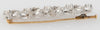 Broche antiguo en oro blanco 18k con diamantes 1.42 quilates - Mayka Jewels