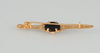 Broche vintage con forma de reloj en oro 18k - Mayka Jewels