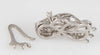 Colgante/broche en oro blanco 18k con esmeraldas y brillantes 0.72ct quilates - Mayka Jewels