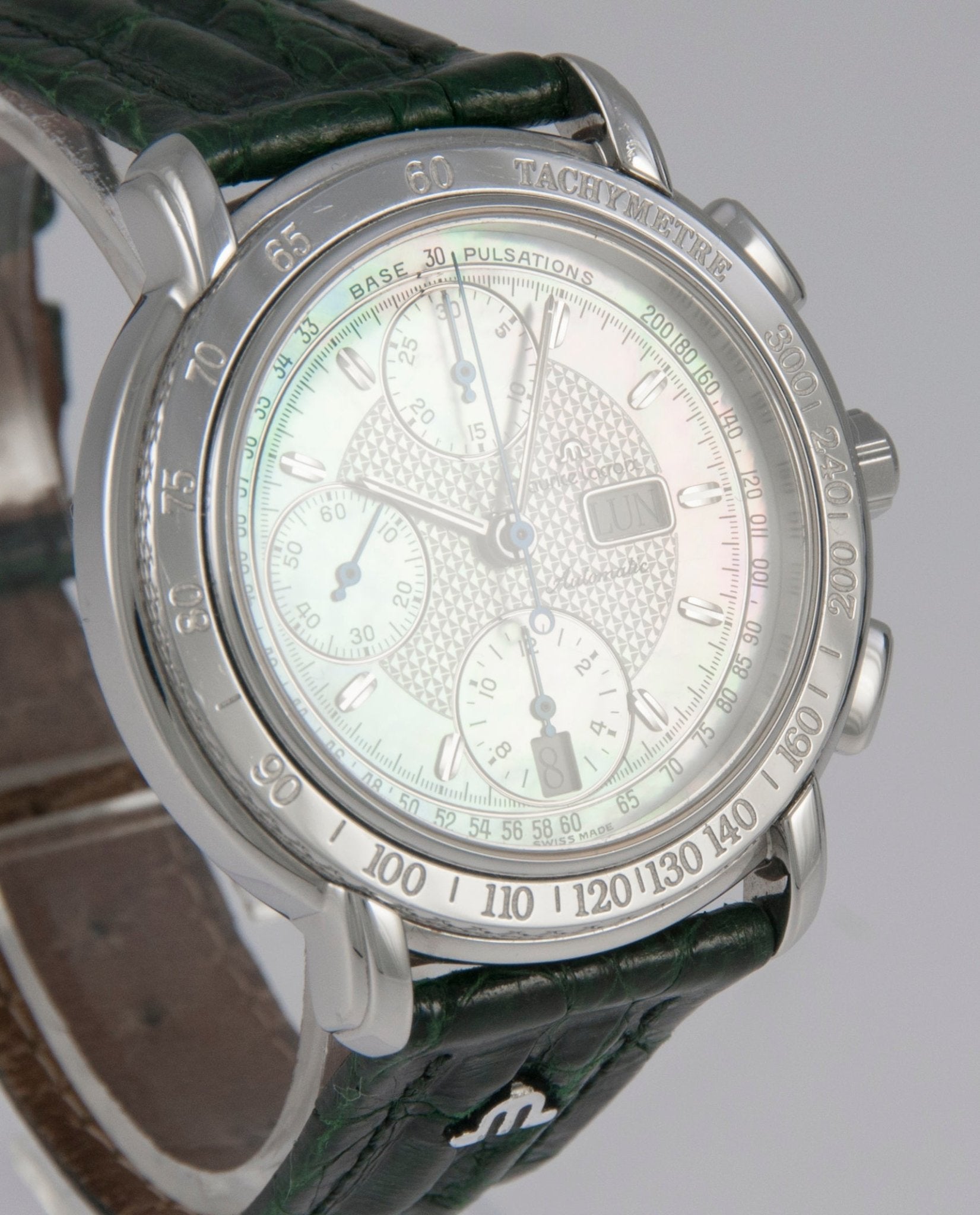 Maurice Lacroix Masterpiece Automatic Chronograph MOP Dial Steel Ref: 67587 - Mayka Jewels