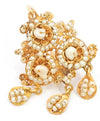 Pendientes antiguos en oro 18k con perlas de Aljófar - Mayka Jewels