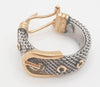 Pendientes de diseño en oro 18k y acero - Mayka Jewels